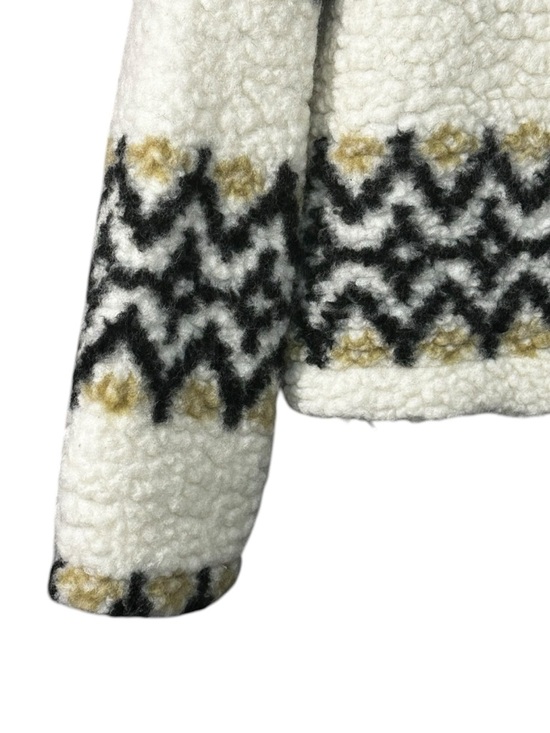 J. Crew Jacquard-print Sherpa half-zip fleece pullover Size Small Style CF278 - Picture 9 of 12